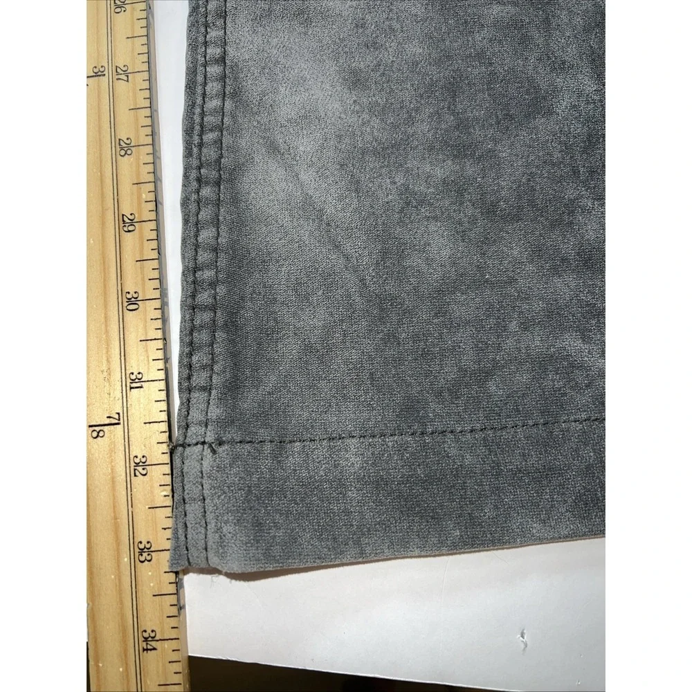 Free People Gray Velvet Bell Bottom Flare‎ Pants Front Patch Pockets Size 27
